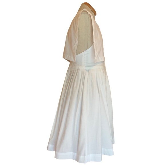 Vintage Les Petits Anastasia Paris by Francois Viannay Cotton Dress White Size 4 - Picture 3 of 9